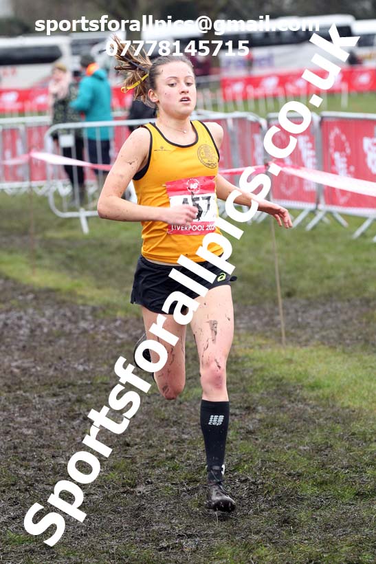 Senior girls, 2020 New Balance English Schools Champs., Sefton Park, Liverpool. Photo: David T. Hewitson/Sports for All Pics